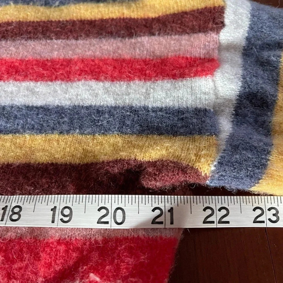 Madewell Striped Multicolored Sweater-oversized-size XXS - Picture 6 of 7